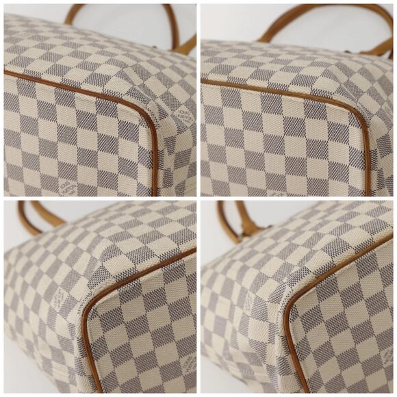 LOUIS VUITTON Damier Azur Saleya MM Tote Bag N51185 LV Auth 143835 - Picture 14 of 16